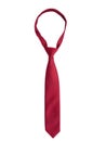 Male red tie isolated white background