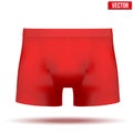 Male red underpants brief. Vector Illustration Royalty Free Stock Photo