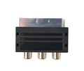 Male SCART AV adaptor isolated