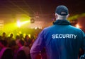 Male Security Officer Standing In Night Club Royalty Free Stock Photo