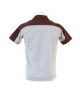 Male shirt template on the mannequin on white background