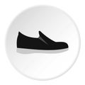 Male shoe icon, flat style