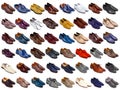 Male shoes collection Royalty Free Stock Photo