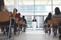 male speaker speaks in a business seminar Royalty Free Stock Photo