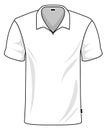 Male sport t-shirt design template front view