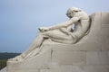 Male statue on the Vimy Ridge memorial