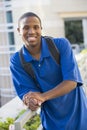 Male student outside Royalty Free Stock Photo