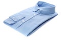Male stylish light blue shirt isolated