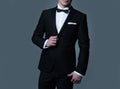Male suit fashion. Formal suit classic style outfit. Elegant and stylish hipster. Business clothes. Rich lifestyle