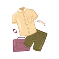 Male summer clothing and fashion accessories