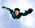 Male Superhero flying