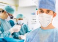 Male surgeon in operation room Royalty Free Stock Photo