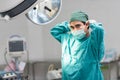 Male surgeon in operation room Royalty Free Stock Photo