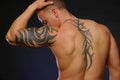 Male with tattoos Royalty Free Stock Photo