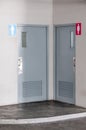 Male toilet door and female toilet door of the public toilet Royalty Free Stock Photo