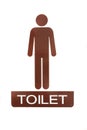 Male toilet sign