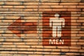 Male Toilet Signs.