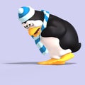 Male toon penguin