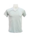 Male tshirt template on the mannequin on white