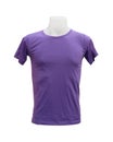 Male tshirt template on the mannequin on white background