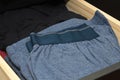 Male underwear in dresser drawer