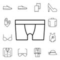 Male underwear icon. Detailed set of clothes icons. Premium quality graphic design. One of the collection icons for websites, web Royalty Free Stock Photo