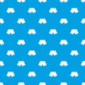 Male underwear pattern seamless blue