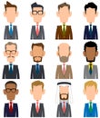 Male upper body icon material wearing a suit Royalty Free Stock Photo