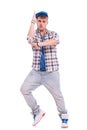 Male urban dancer performing Royalty Free Stock Photo