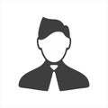 Male user icon in trendy design style. Royalty Free Stock Photo