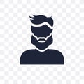 Male User Manager face transparent icon. Male User Manager face