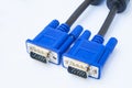 Male VGA cable connector Royalty Free Stock Photo