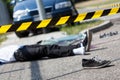 Male victim of car accident