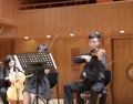 Male violinist xiamen university in performance