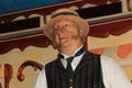 Male waxwork fairground/circus worker