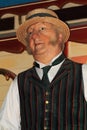 Male waxwork fairground/circus worker