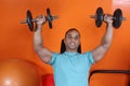 Male weight lifting Royalty Free Stock Photo