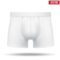 Male white underpants brief. Vector Illustration