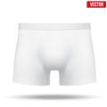 Male white underpants brief. Vector Illustration