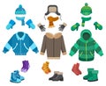 Male winter clothing Royalty Free Stock Photo