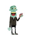 Male zombie with wedding ring character