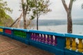 Malecon, embankment or esplanade along a waterfront of Laguna de Masaya lake in Masaya, Nicarag