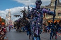 Maleficient dragon and characters in Disney Festival of Fantasy Parade at Magic Kigndom 2