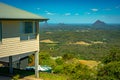 Maleny, Queensland, Australia - Glass House mountain range as seen from McCarthy`s Lookout