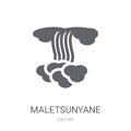 Maletsunyane icon. Trendy Maletsunyane logo concept on white background from Culture collection