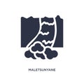 maletsunyane icon on white background. Simple element illustration from culture concept