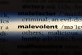 malevolent