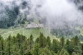 Malga on dolomites, Italy Royalty Free Stock Photo