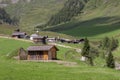 The Malga Fane hut in Valles, near Rio di Pusteria, South Tyrol Royalty Free Stock Photo