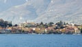 Malgrate village at Como lake, view from Lecco, Lombardy, Italy